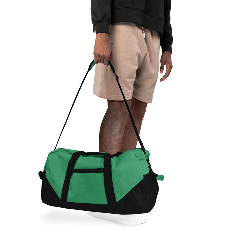 Dalix 21'' Large Duffle Bag with Adjustable Strap (Dark Green) - Image 5